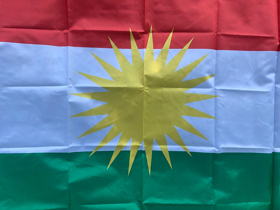 Kurdish flag 60x90cm 90*150cm Polyester Hanging Kurdistan Flag Kurdish Flag for Home Decoration flag
