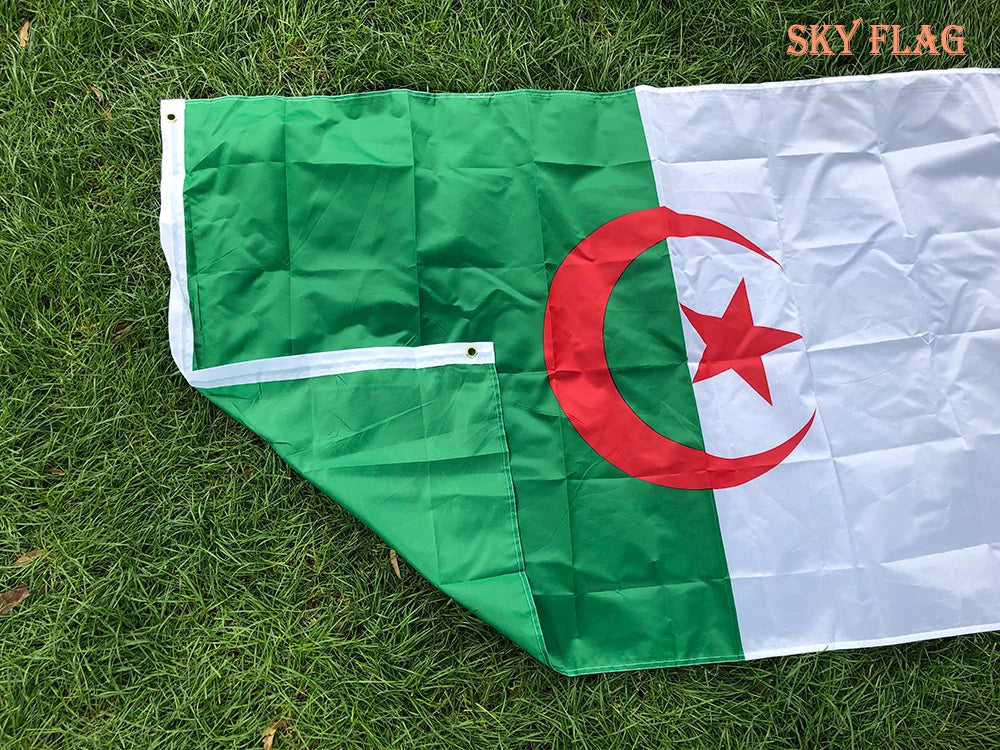 Algeria Flag 90x150cm Hanging Polyester High Quality ALG Algeria flag National Flag Banner Office Activity parade for decoration