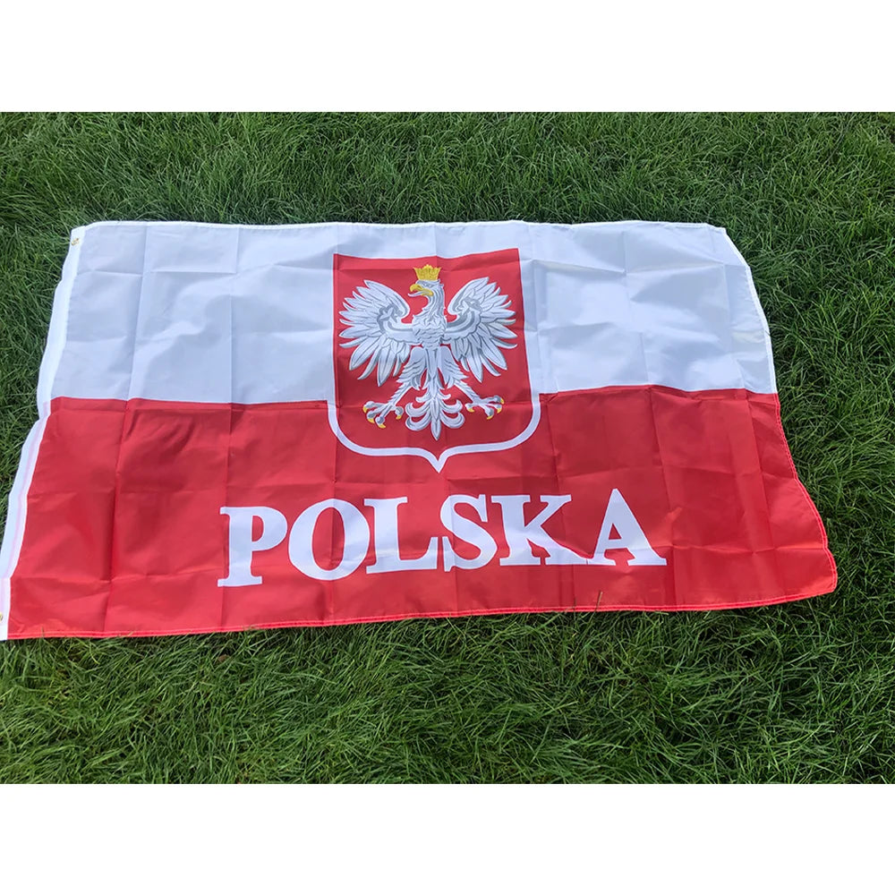Poland Eagle Flag – Polyester Indoor & Outdoor Banner