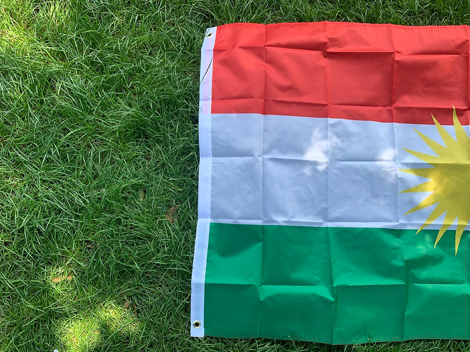 Kurdish flag 60x90cm 90*150cm Polyester Hanging Kurdistan Flag Kurdish Flag for Home Decoration flag