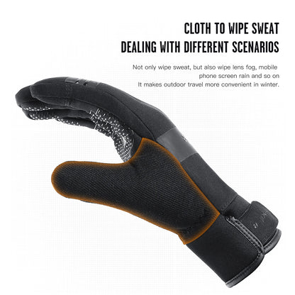 Winter Cycling Gloves for Outdoor Sports Waterproof Windproof Touch Screen Motorcycle Ski Running Gloves - olympicfangear