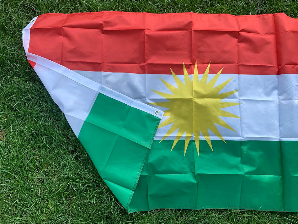 Kurdish flag 60x90cm 90*150cm Polyester Hanging Kurdistan Flag Kurdish Flag for Home Decoration flag