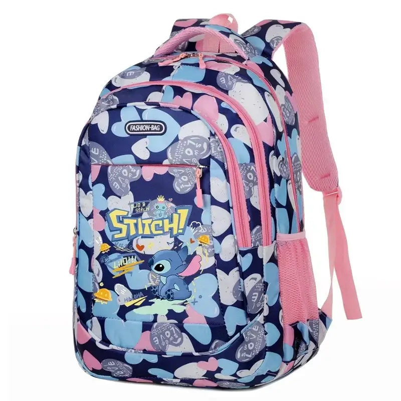 Disney Stitch School Bag Backpack for Boys and Girls Student Teenager Child Knapsack Rucksack Birthday Gift - olympicfangear