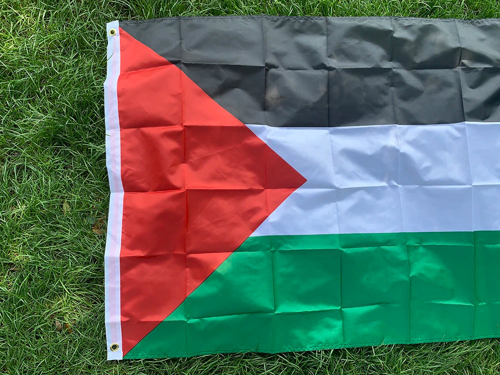 Palestine Flag 60x90cm 150 x 90cm hanging High Quality Polyester Gaza Palestinian hanging  banner for home decoration