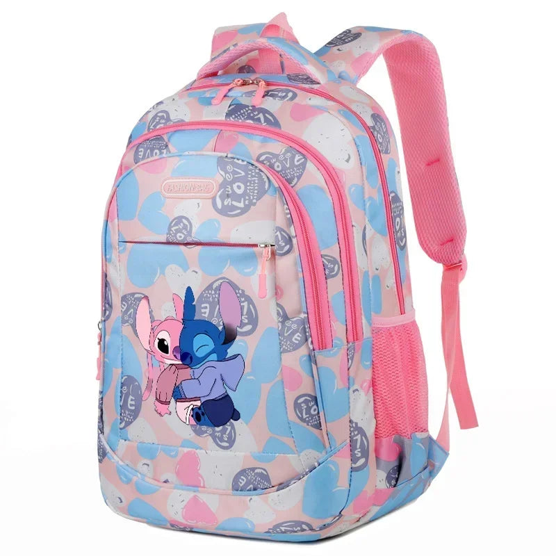 Disney Stitch School Bag Backpack for Boys and Girls Student Teenager Child Knapsack Rucksack Birthday Gift - olympicfangear