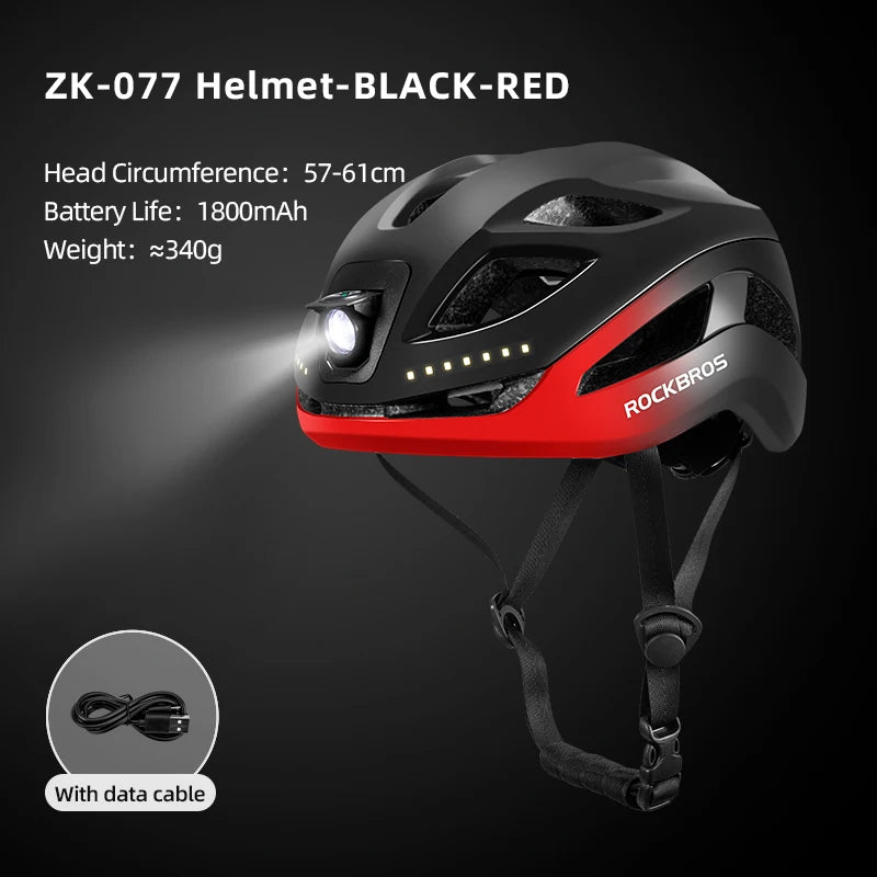 Rockbros Rechargeable Cycling Helmet - View 8