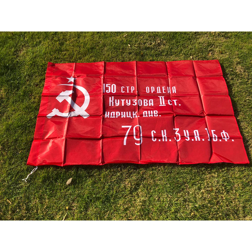 Red CCCP Flag 90x150CM Union of Soviet Socialist Republics 3x5fts polyester hanging Indoor Outdoor USSR Country Russian Banner
