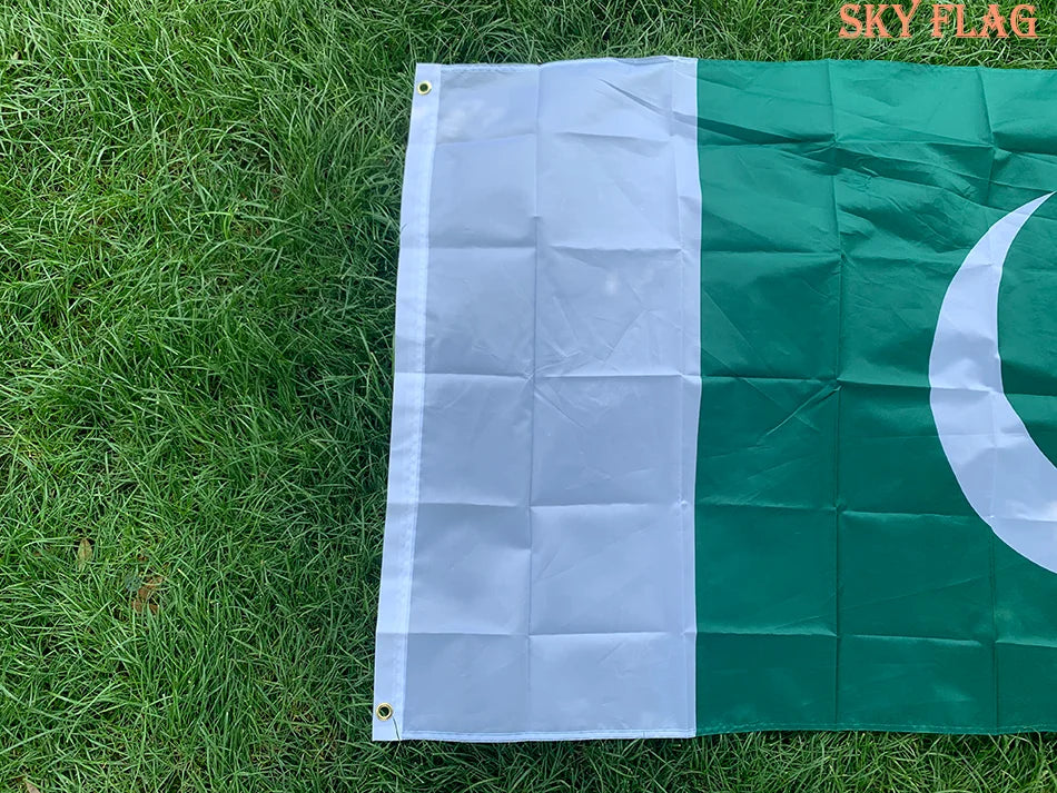 Pakistan flag 90X150CM 3x5fts polyester hanging baner Pakistan national flags country flag for indoor outdoor home banner