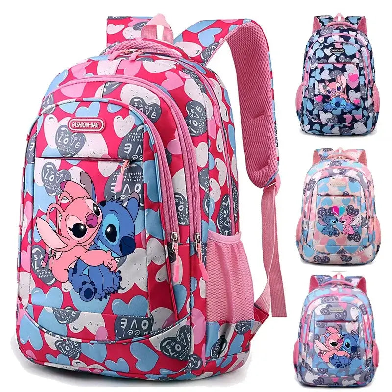 Disney Stitch School Bag Backpack for Boys and Girls Student Teenager Child Knapsack Rucksack Birthday Gift - olympicfangear