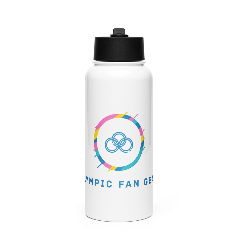 Stainless steel water bottle with a straw lid - View 7