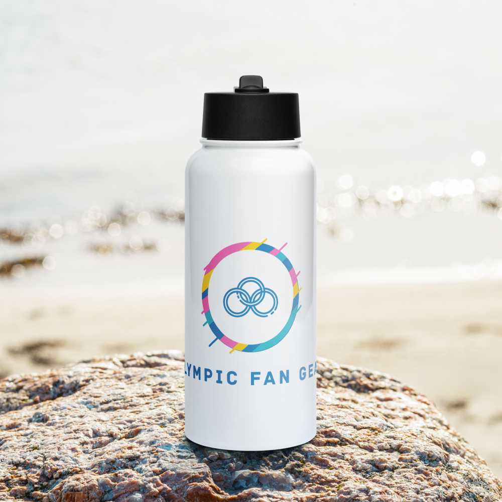 Stainless steel water bottle with a straw lid - View 8